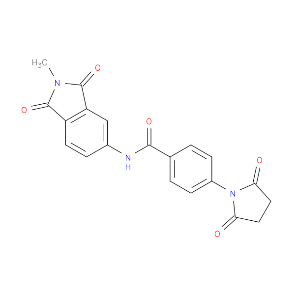 4-(2,5-dioxopyrrolidin-1-yl)-N-(2-methyl-1,3-dioxo-2,3-dihydro-1H-isoindol-5-yl)benzamide