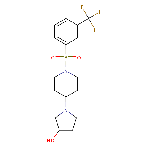 1-{1-[3-(trifluoromethyl)benzenesulfonyl]piperidin-4-yl}pyrrolidin-3-ol