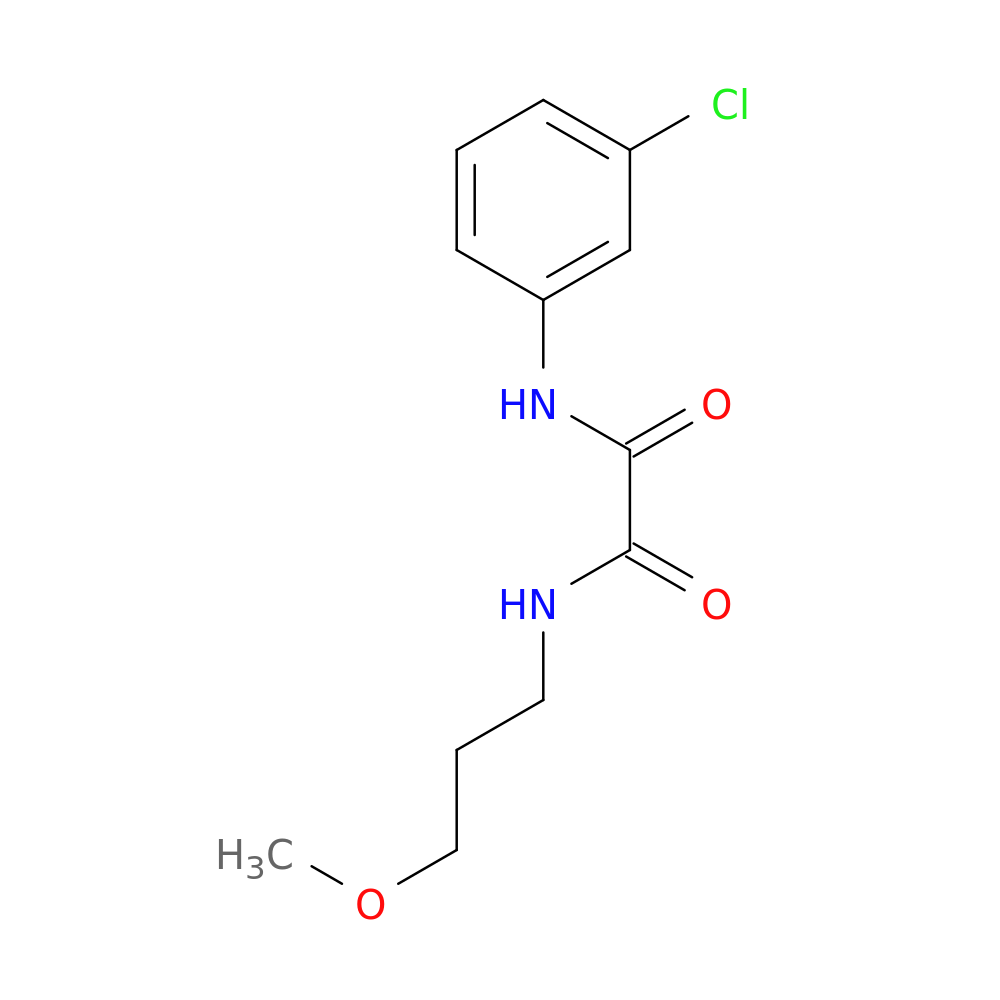 N'-(3-chlorophenyl)-N-(3-methoxypropyl)ethanediamide