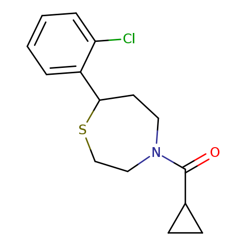 7-(2-chlorophenyl)-4-cyclopropanecarbonyl-1,4-thiazepane