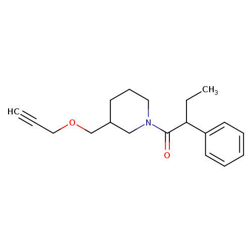 2-phenyl-1-{3-[(prop-2-yn-1-yloxy)methyl]piperidin-1-yl}butan-1-one