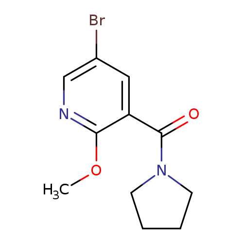 (5-Bromo-2-methoxy-pyridin-3-yl)-pyrrolidin-1-yl-methanone
