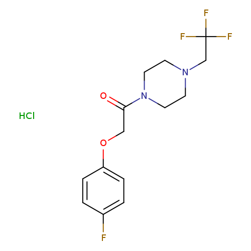 2-(4-fluorophenoxy)-1-[4-(2,2,2-trifluoroethyl)piperazin-1-yl]ethan-1-one hydrochloride