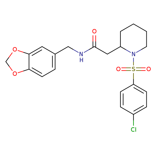 N-[(2H-1,3-benzodioxol-5-yl)methyl]-2-[1-(4-chlorobenzenesulfonyl)piperidin-2-yl]acetamide