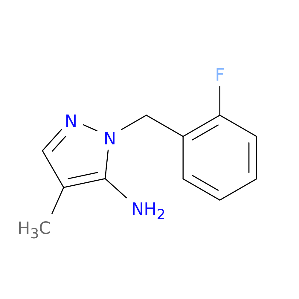 1-[(2-fluorophenyl)methyl]-4-methyl-1H-pyrazol-5-amine