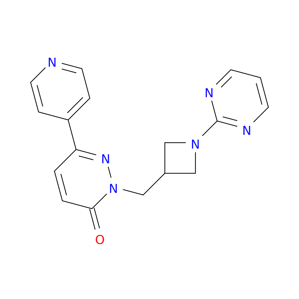 6-(pyridin-4-yl)-2-{[1-(pyrimidin-2-yl)azetidin-3-yl]methyl}-2,3-dihydropyridazin-3-one