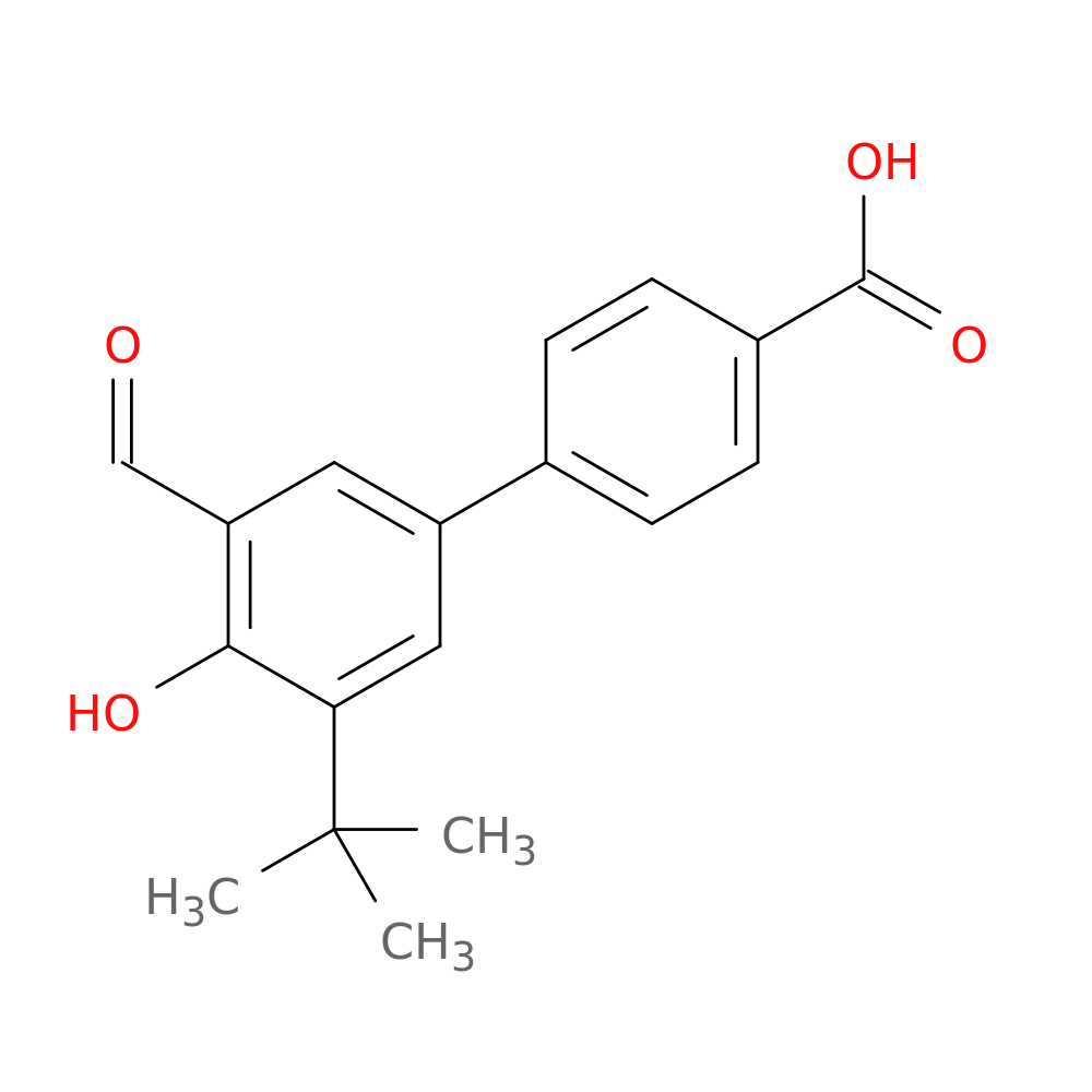 3'-(tert-Butyl)-5'-formyl-4'-hydroxybiphenyl-4-carboxylic Acid