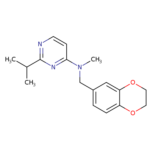 N-[(2,3-dihydro-1,4-benzodioxin-6-yl)methyl]-N-methyl-2-(propan-2-yl)pyrimidin-4-amine