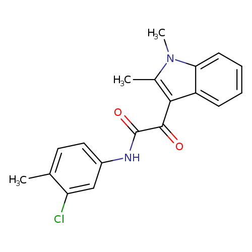 N-(3-chloro-4-methylphenyl)-2-(1,2-dimethyl-1H-indol-3-yl)-2-oxoacetamide