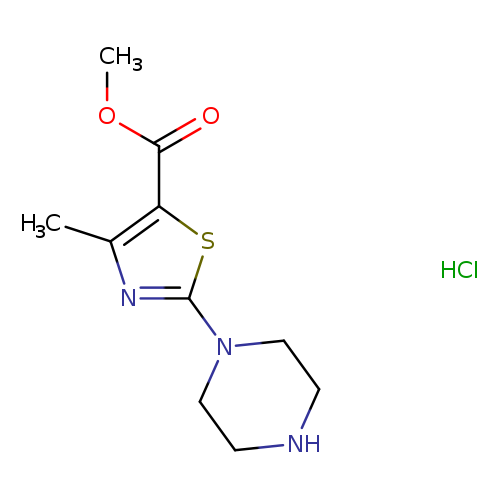 methyl 4-methyl-2-(piperazin-1-yl)-1,3-thiazole-5-carboxylate hydrochloride