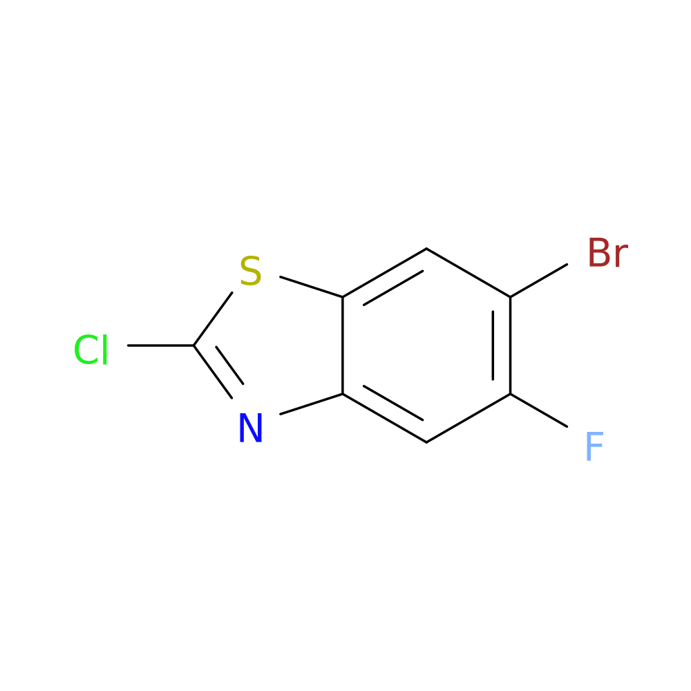 6-bromo-2-chloro-5-fluoro-1,3-benzothiazole