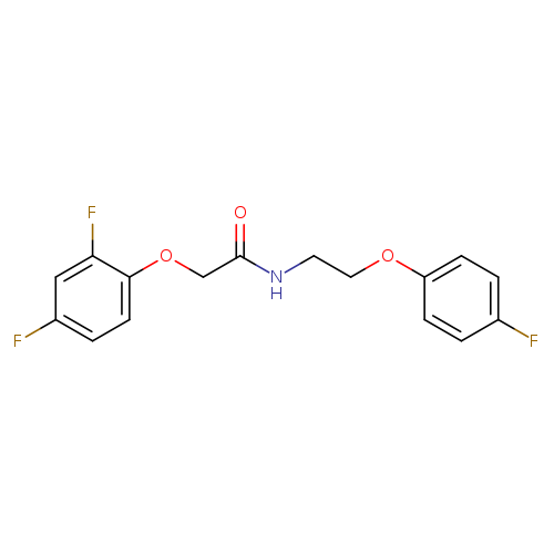 2-(2,4-difluorophenoxy)-N-[2-(4-fluorophenoxy)ethyl]acetamide