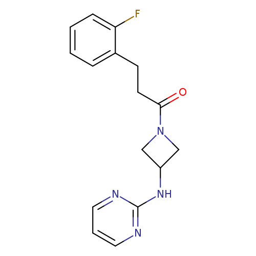 3-(2-fluorophenyl)-1-{3-[(pyrimidin-2-yl)amino]azetidin-1-yl}propan-1-one