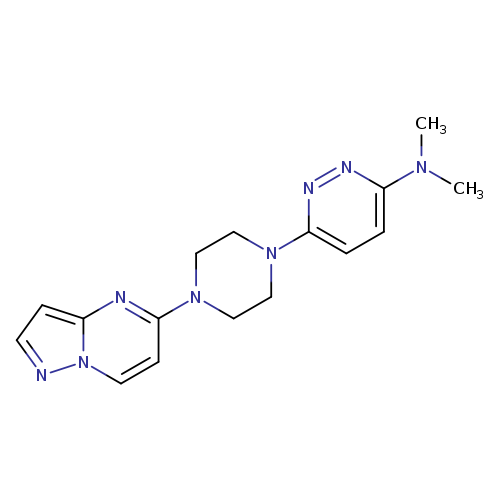 N,N-dimethyl-6-(4-{pyrazolo[1,5-a]pyrimidin-5-yl}piperazin-1-yl)pyridazin-3-amine