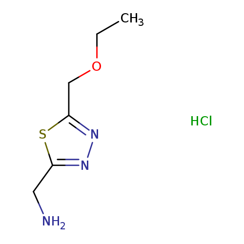 1-[5-(ethoxymethyl)-1,3,4-thiadiazol-2-yl]methanamine hydrochloride