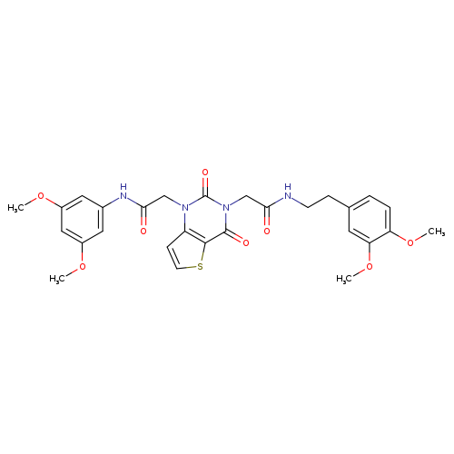 2-(1-{[(3,5-dimethoxyphenyl)carbamoyl]methyl}-2,4-dioxo-1H,2H,3H,4H-thieno[3,2-d]pyrimidin-3-yl)-N-[2-(3,4-dimethoxyphenyl)ethyl]acetamide