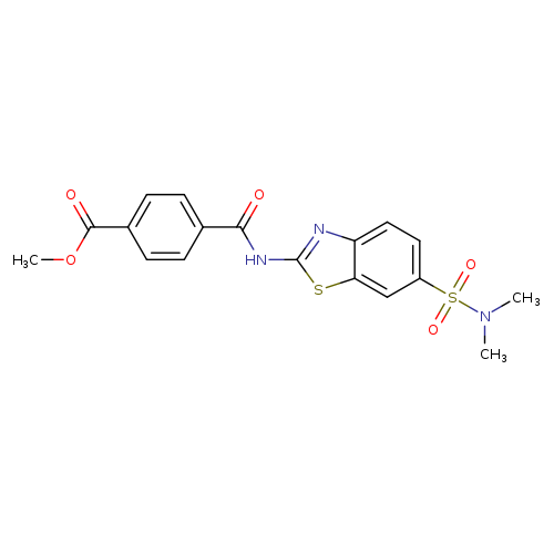 methyl 4-{[6-(dimethylsulfamoyl)-1,3-benzothiazol-2-yl]carbamoyl}benzoate