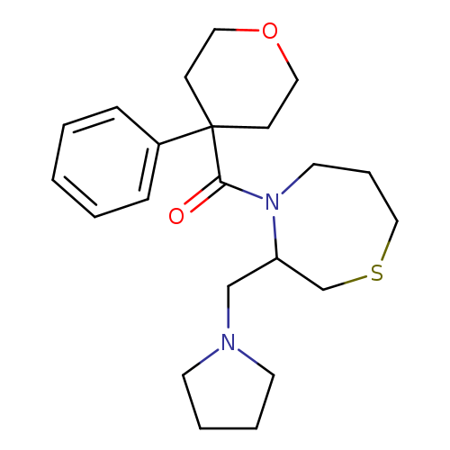 4-(4-phenyloxane-4-carbonyl)-3-[(pyrrolidin-1-yl)methyl]-1,4-thiazepane