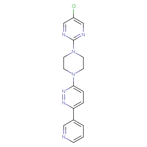 3-[4-(5-chloropyrimidin-2-yl)piperazin-1-yl]-6-(pyridin-3-yl)pyridazine
