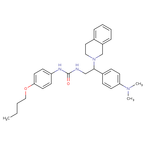 1-(4-butoxyphenyl)-3-{2-[4-(dimethylamino)phenyl]-2-(1,2,3,4-tetrahydroisoquinolin-2-yl)ethyl}urea