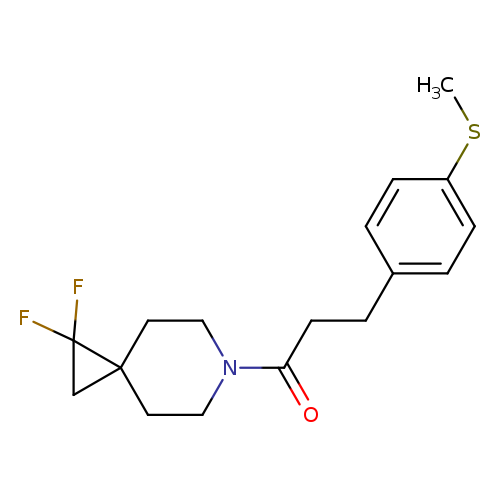 1-{1,1-difluoro-6-azaspiro[2.5]octan-6-yl}-3-[4-(methylsulfanyl)phenyl]propan-1-one