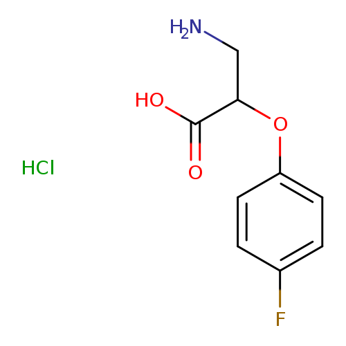 3-amino-2-(4-fluorophenoxy)propanoic acid hydrochloride