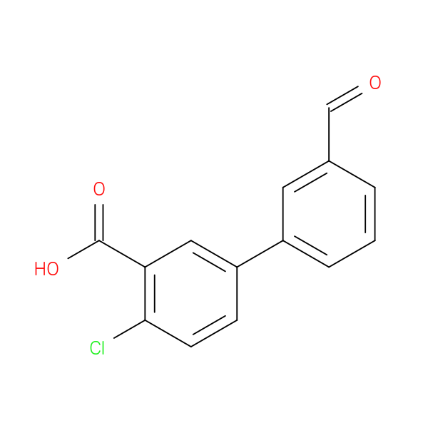 2-Chloro-5-(3-formylphenyl)benzoic acid