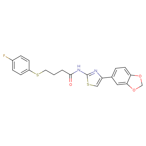 N-[4-(2H-1,3-benzodioxol-5-yl)-1,3-thiazol-2-yl]-4-[(4-fluorophenyl)sulfanyl]butanamide