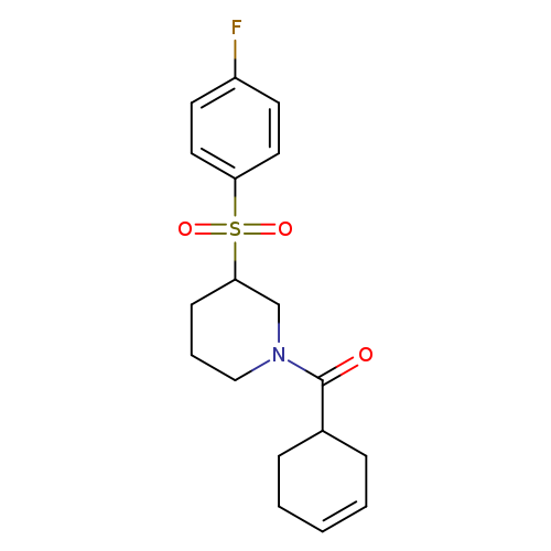 1-(cyclohex-3-ene-1-carbonyl)-3-(4-fluorobenzenesulfonyl)piperidine