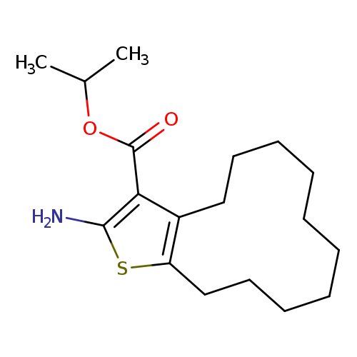 Isopropyl 2-amino-4,5,6,7,8,9,10,11,12,13-decahydrocyclododeca[b]thiophene-3-carboxylate