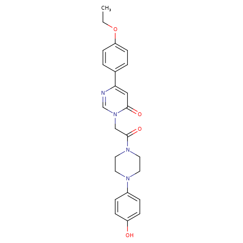 6-(4-ethoxyphenyl)-3-{2-[4-(4-hydroxyphenyl)piperazin-1-yl]-2-oxoethyl}-3,4-dihydropyrimidin-4-one