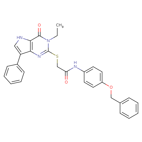 N-[4-(benzyloxy)phenyl]-2-({3-ethyl-4-oxo-7-phenyl-3H,4H,5H-pyrrolo[3,2-d]pyrimidin-2-yl}sulfanyl)acetamide