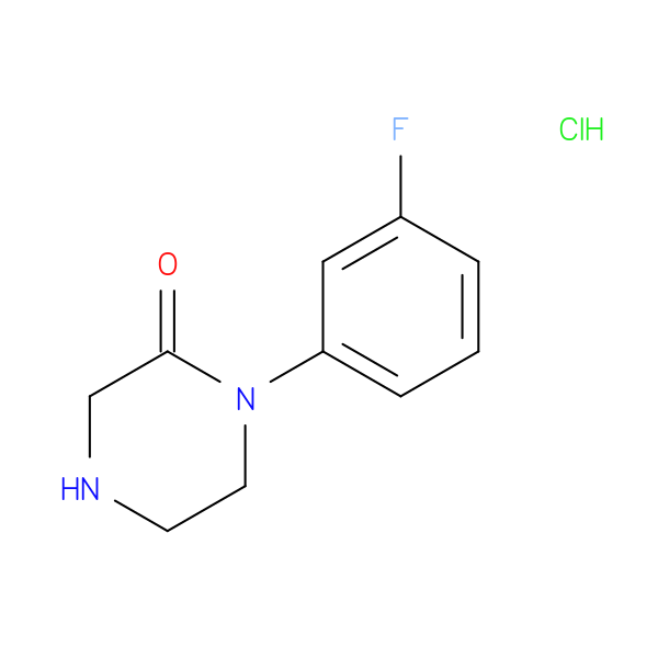1-(3-fluorophenyl)piperazin-2-one hydrochloride