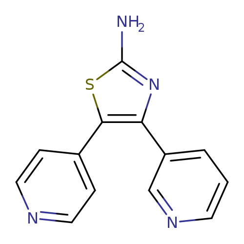 4-(pyridin-3-yl)-5-(pyridin-4-yl)-1,3-thiazol-2-amine