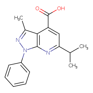 6-Isopropyl-3-methyl-1-phenyl-1H-pyrazolo[3,4-b]pyridine-4-carboxylic acid