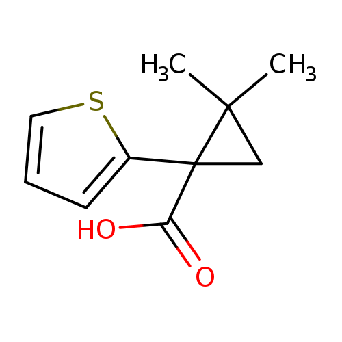 2,2-Dimethyl-1-(2-thienyl)cyclopropanecarboxylic acid