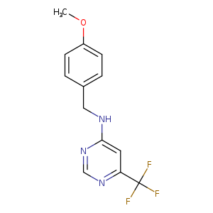N-[(4-methoxyphenyl)methyl]-6-(trifluoromethyl)pyrimidin-4-amine