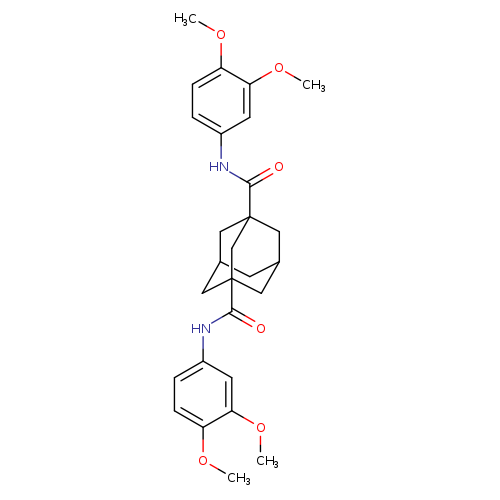 N1,N3-bis(3,4-dimethoxyphenyl)adamantane-1,3-dicarboxamide