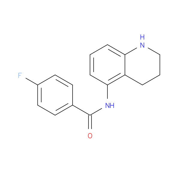 4-fluoro-N-(1,2,3,4-tetrahydroquinolin-5-yl)benzamide