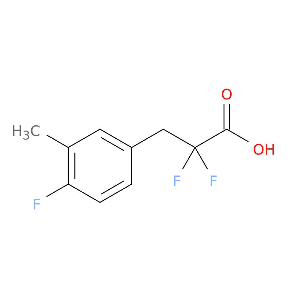 2,2-difluoro-3-(4-fluoro-3-methylphenyl)propanoic acid