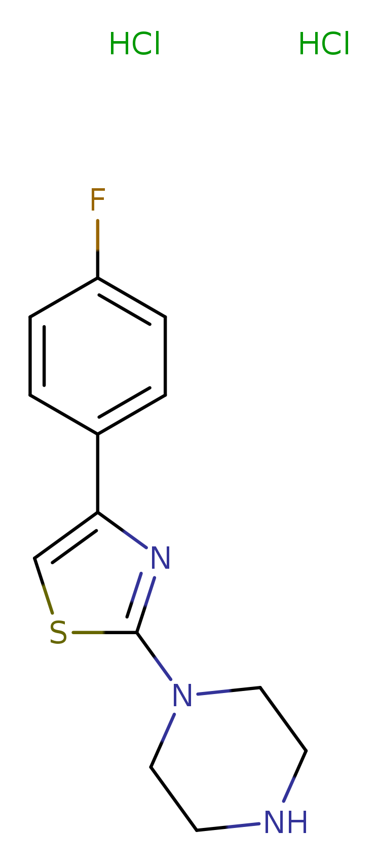 1-[4-(4-fluorophenyl)-1,3-thiazol-2-yl]piperazine dihydrochloride