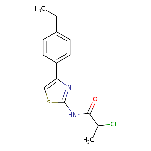 2-chloro-N-[4-(4-ethylphenyl)-1,3-thiazol-2-yl]propanamide