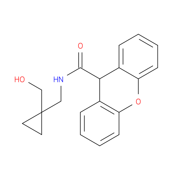 N-{[1-(hydroxymethyl)cyclopropyl]methyl}-9H-xanthene-9-carboxamide
