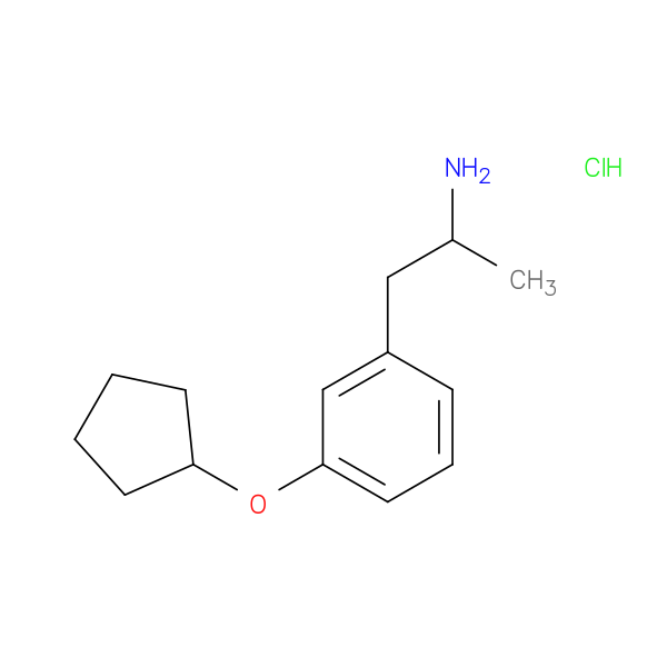 1-[3-(cyclopentyloxy)phenyl]propan-2-amine hydrochloride
