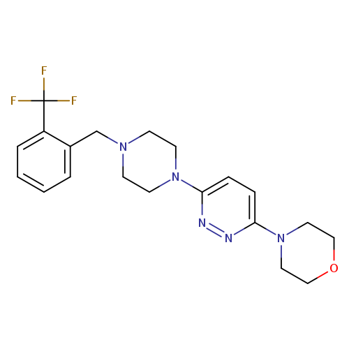 4-[6-(4-{[2-(trifluoromethyl)phenyl]methyl}piperazin-1-yl)pyridazin-3-yl]morpholine