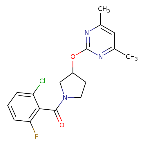2-{[1-(2-chloro-6-fluorobenzoyl)pyrrolidin-3-yl]oxy}-4,6-dimethylpyrimidine
