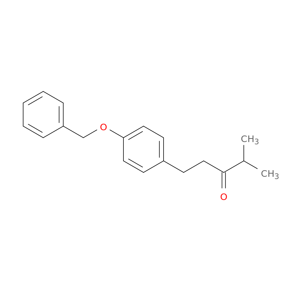 1-(4-(benzyloxy)phenyl)-4-methylpentan-3-one