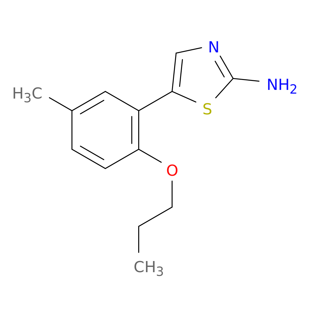5-(5-Methyl-2-propoxyphenyl)thiazol-2-amine