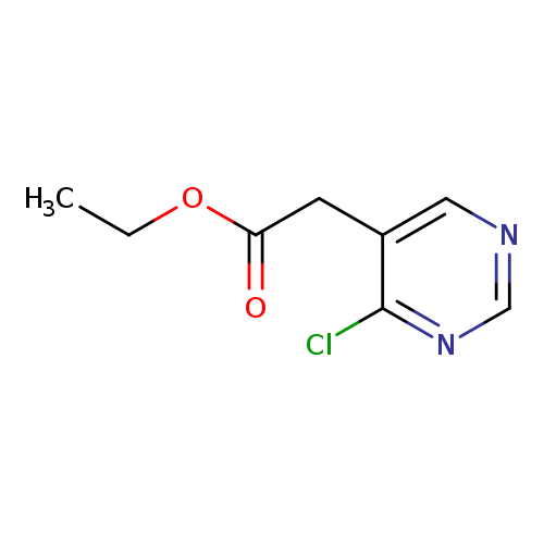 4-Chloro-5-pyrimidineacetic  acid  ethyl  ester