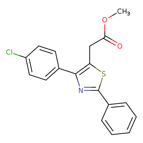 methyl 2-[4-(4-chlorophenyl)-2-phenyl-1,3-thiazol-5-yl]acetate